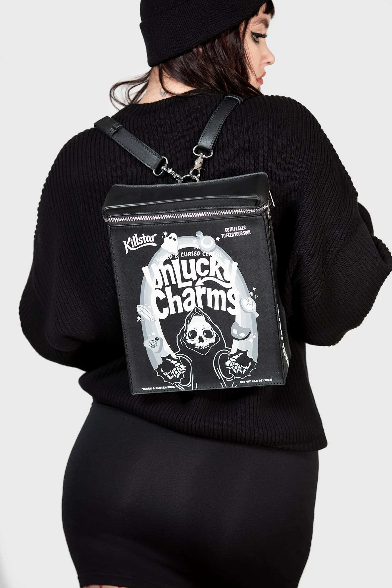 KILLSTAR Unlucky Cereal Box Novelty Backpack 3 KILLSTAR Unlucky Cereal Box Novelty Backpack - Image 3