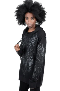 Killstar Untamed Hoodie - Men's Gothic Graphic Pullover -Kill Star Store UNTAMED HOODIE MENS C