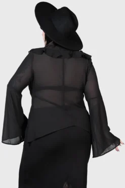 Killstar Valentine's Heart Mesh Blouse - Plus Size Gothic Top 5 Killstar Valentine's Heart Mesh Blouse - Plus Size Gothic Top -Kill Star Store VALENTINES HEARTS BLOUSE PLUS E