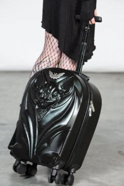 KILLSTAR Vamped Up Bat-Shaped Suitcase - Gothic Hard Shell Luggage 9 KILLSTAR Vamped Up Bat-Shaped Suitcase - Gothic Hard Shell Luggage -Kill Star Store VAMPED UP SUITCASE W C