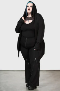 Killstar Vampire Drips Trousers - Plus Size Gothic Flares -Kill Star Store VAMPIRE DRIPS TROUSERS PLUS W D