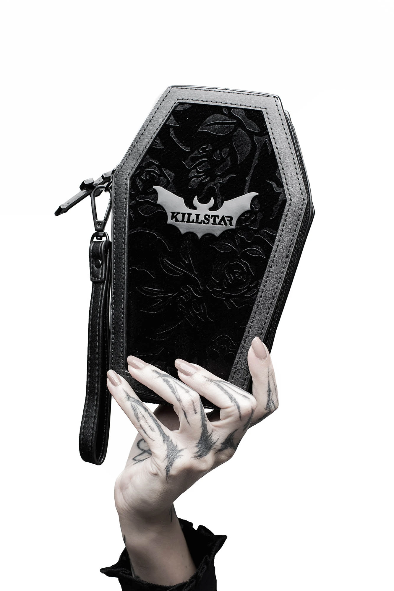 KILLSTAR Vampire's Kiss Coffin Wallet - Gothic Velvet & Faux Leather 1 KILLSTAR Vampire's Kiss Coffin Wallet - Gothic Velvet & Faux Leather