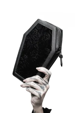 KILLSTAR Vampire's Kiss Coffin Wallet - Gothic Velvet & Faux Leather 6 KILLSTAR Vampire's Kiss Coffin Wallet - Gothic Velvet & Faux Leather -Kill Star Store VAMPIRES KISS WALLET C