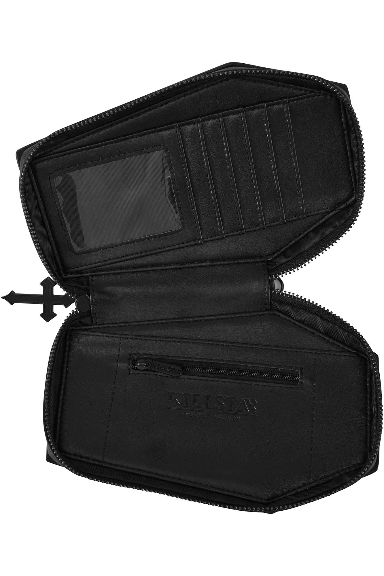 KILLSTAR Vampire's Kiss Coffin Wallet - Gothic Velvet & Faux Leather 4 KILLSTAR Vampire's Kiss Coffin Wallet - Gothic Velvet & Faux Leather - Image 4