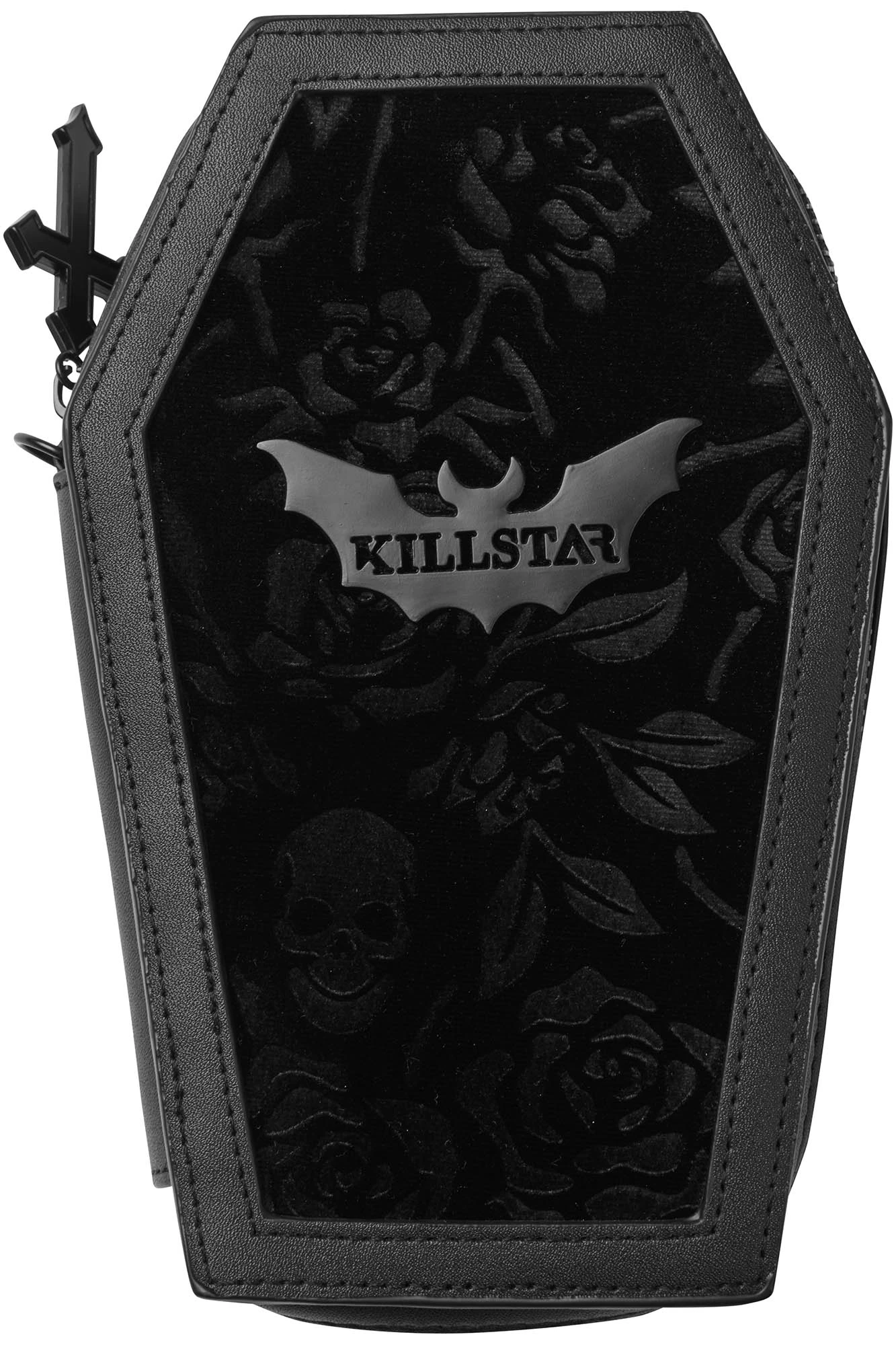 KILLSTAR Vampire's Kiss Coffin Wallet - Gothic Velvet & Faux Leather 2 KILLSTAR Vampire's Kiss Coffin Wallet - Gothic Velvet & Faux Leather - Image 2