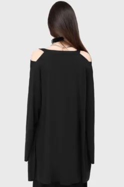 KILLSTAR Verdigris Cloak - Women's Gothic Open-Front Jersey Wrap -Kill Star Store VERDIGRISCLOAK D