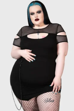 KILLSTAR Viki Asymmetric Skirt [Plus Size] -Kill Star Store VIKI ASYMMETRIC SKIRT PLUS W D