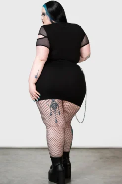 KILLSTAR Viki Asymmetric Skirt [Plus Size] -Kill Star Store VIKI ASYMMETRIC SKIRT PLUS W E