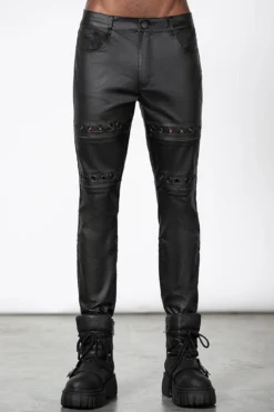 KILLSTAR Viktor Mens Wet Look Skinny Jeans