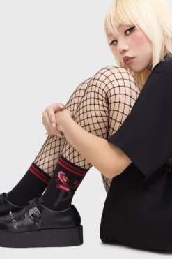 Killstar x Powerpuff Girls Villain So Evil HIM Ankle Socks