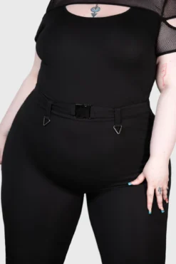 KILLSTAR Vortatrix Trousers [PLUS] - High Waisted Flare Pants -Kill Star Store VORTATRIX TROUSERS PLUS W D