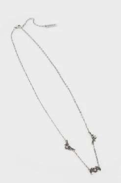 KILLSTAR Vamp Bat Statement Necklace - Silver Finish -Kill Star Store Vamp Bat Choker