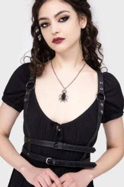 KILLSTAR Wanda Faux Leather Harness - Adjustable Plus Size Statement Piece -Kill Star Store WANDA HARNESS C