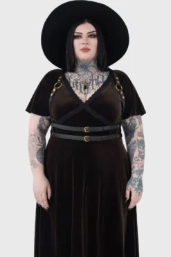 KILLSTAR Wanda Harness [Black & Gold] - Plus Size Statement Accessory -Kill Star Store WANDA HARNESS BLACK GOLD PLUS W F 2fc591f7 7e28 4c7b ad9e e9dad9c0ab01