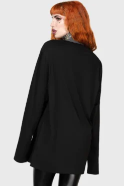 KILLSTAR x Carrie Warned Long Sleeve Top - Official Licensed Horror Apparel -Kill Star Store WARNED LONG SLEEVE TOP W E