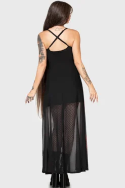 Killstar x Carrie Warned Maxi Dress - Official Horror Collaboration -Kill Star Store WARNED MAXI DRESS W G