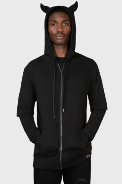 KILLSTAR Watch The Skies Devil Horned Zip-Up Hoodie 15 KILLSTAR Watch The Skies Devil Horned Zip-Up Hoodie -Kill Star Store WATCH THE SKIES HOODIE MENS B