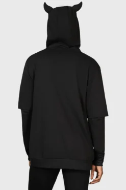 KILLSTAR Watch The Skies Devil Horned Zip-Up Hoodie 17 KILLSTAR Watch The Skies Devil Horned Zip-Up Hoodie -Kill Star Store WATCH THE SKIES HOODIE MENS E