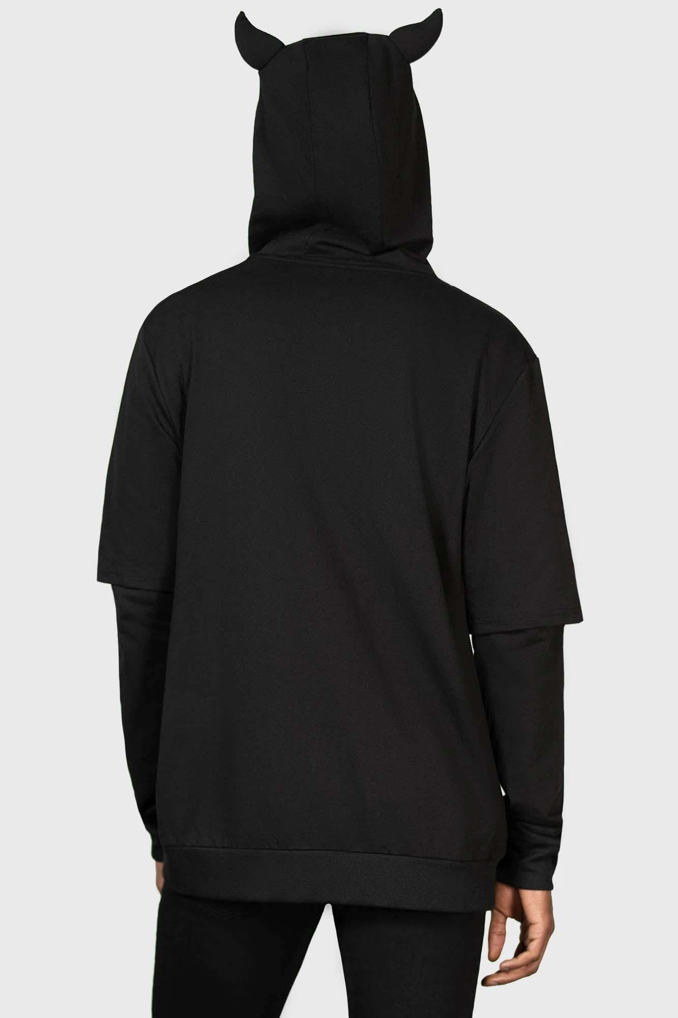 KILLSTAR Watch The Skies Devil Horned Zip-Up Hoodie 9 KILLSTAR Watch The Skies Devil Horned Zip-Up Hoodie - Image 9