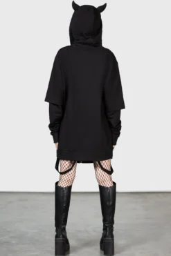 KILLSTAR Watch The Skies Devil Horned Zip-Up Hoodie 14 KILLSTAR Watch The Skies Devil Horned Zip-Up Hoodie -Kill Star Store WATCH THE SKIES HOODIE W G