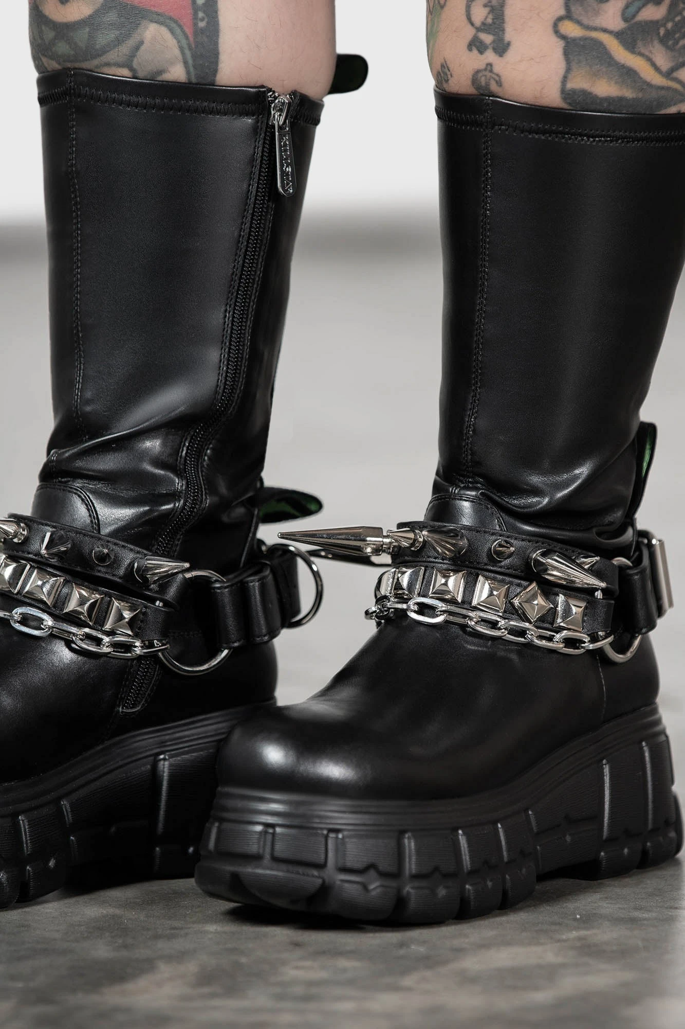 KILLSTAR We R Wicked Spiked & Chained Bootstraps 2 KILLSTAR We R Wicked Spiked & Chained Bootstraps - Image 2