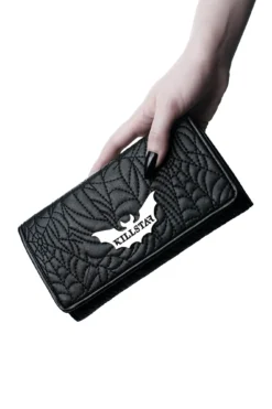 Killstar Webutant Embroidered Wallet - Gothic Vegan Leather Clutch