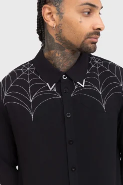 KILLSTAR Web Ripper Embroidered Shirt