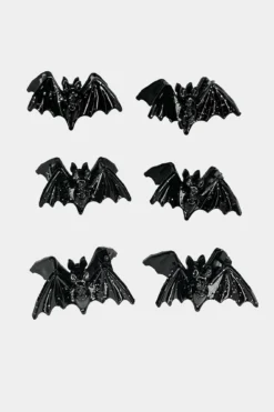 Killstar Wing It Bat Hair Claws - Pack of 6 5 Killstar Wing It Bat Hair Claws - Pack of 6 -Kill Star Store WING IT HAIR CLIP C