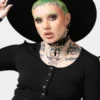 KILLSTAR Witch Brim Hat - Gothic All Black Wool Fedora