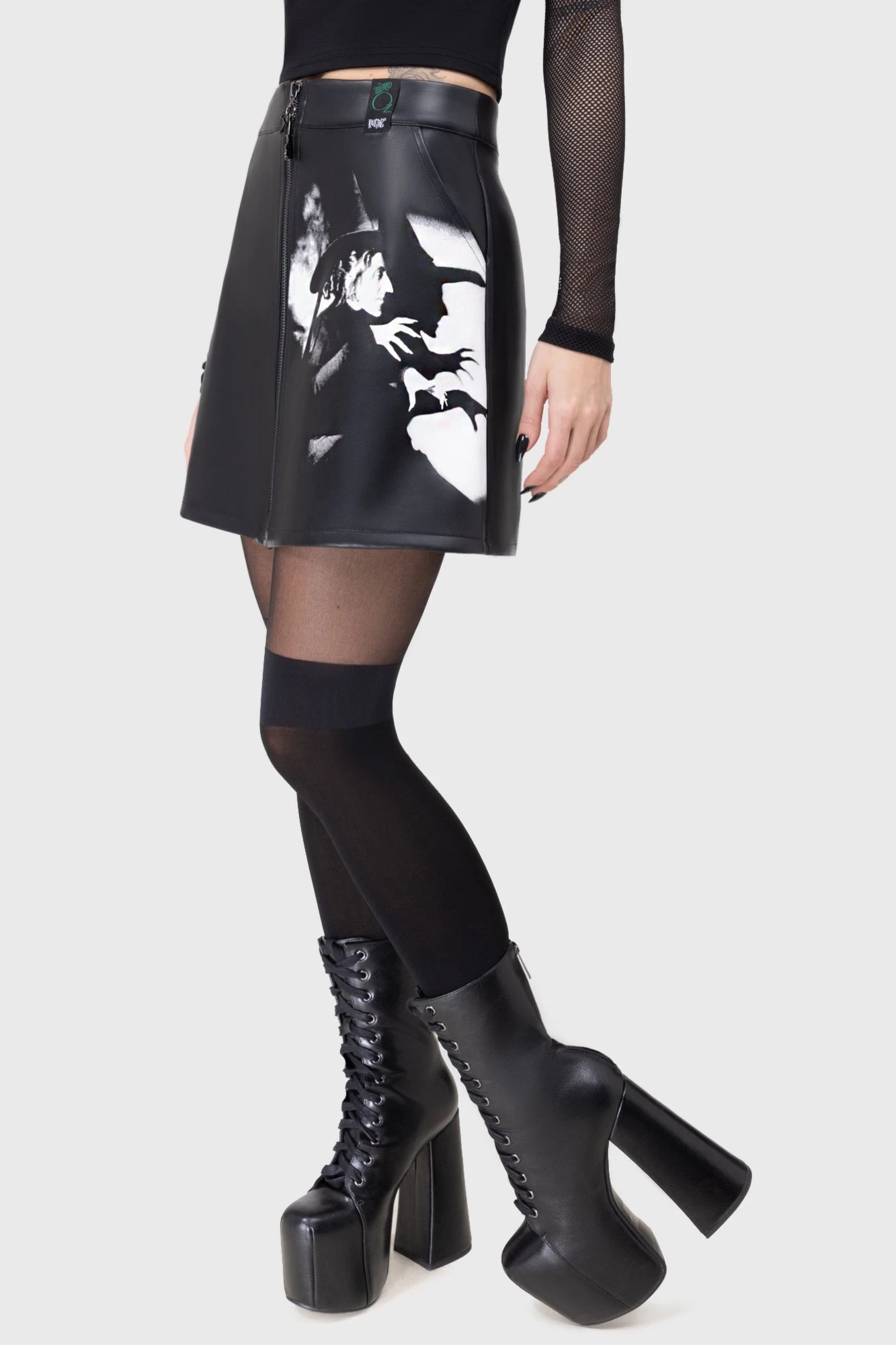 KILLSTAR Witch Please Licensed PU Mini Skirt 4 KILLSTAR Witch Please Licensed PU Mini Skirt - Image 4