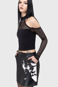KILLSTAR Witch Please Licensed PU Mini Skirt 6 KILLSTAR Witch Please Licensed PU Mini Skirt -Kill Star Store WITCH PLEASE MINI SKIRT D 1