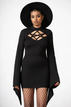 Witchural Long Sleeve Dress -Kill Star Store WITCHURAL LONG SLEEVE DRESS W C