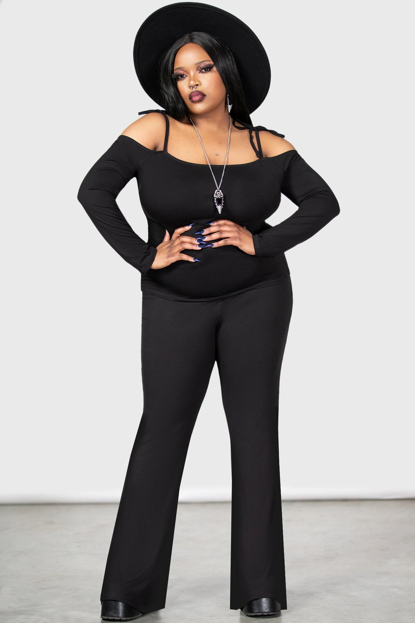 KILLSTAR Withering Wench Plus Size Bardot Top 2 KILLSTAR Withering Wench Plus Size Bardot Top - Image 2