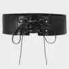 KIHILIST Woodland Pine Textured Lace-Up Belt