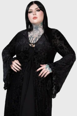 KILLSTAR Woodland Spirit Burnout Velvet Duster [PLUS] -Kill Star Store WOODLANDS SPIRIT DUSTER PLUS W E