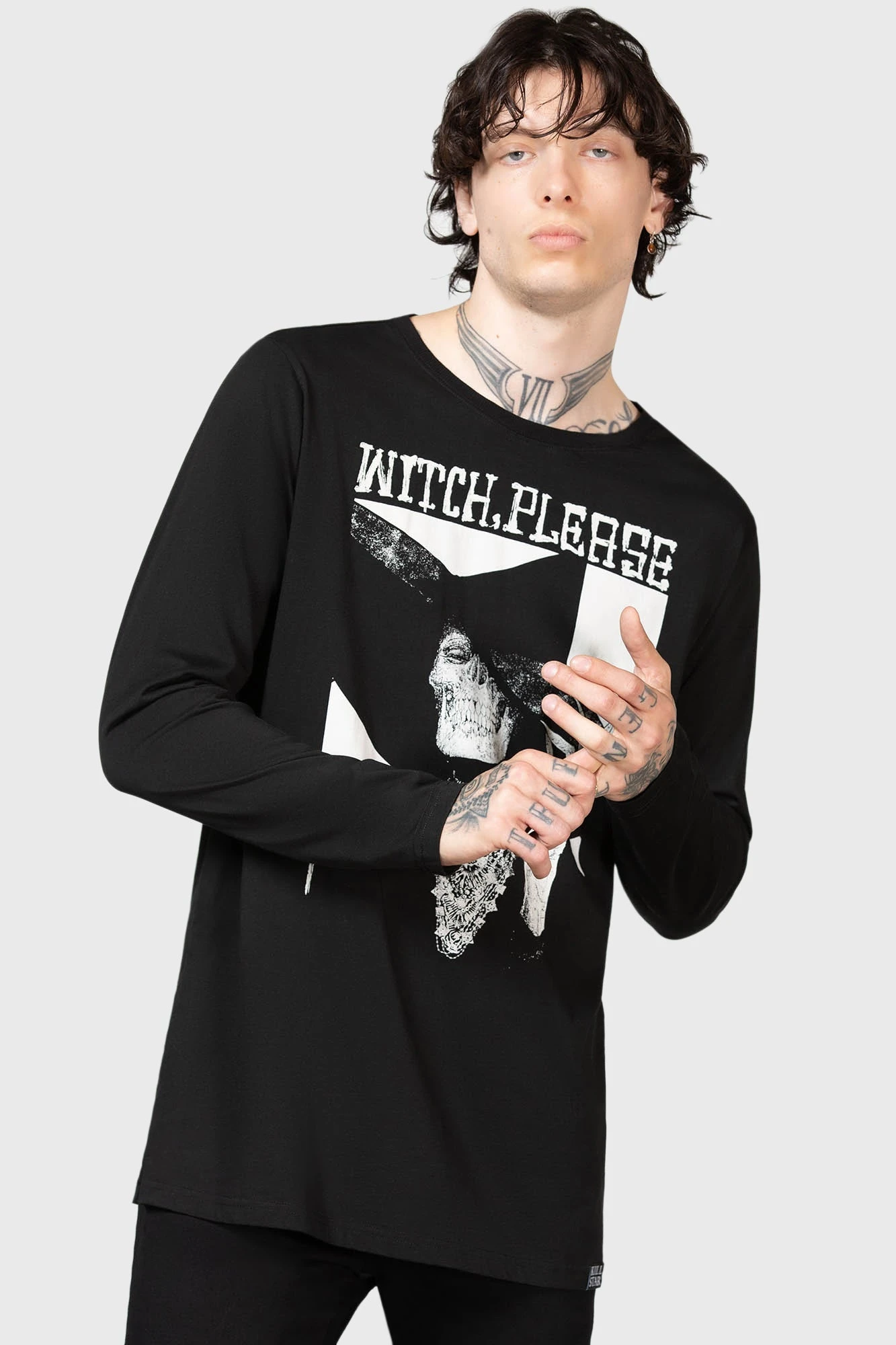 KILLSTAR Wytch Gaze Long Sleeve Top - God Machine Graphic 2 KILLSTAR Wytch Gaze Long Sleeve Top - God Machine Graphic - Image 2