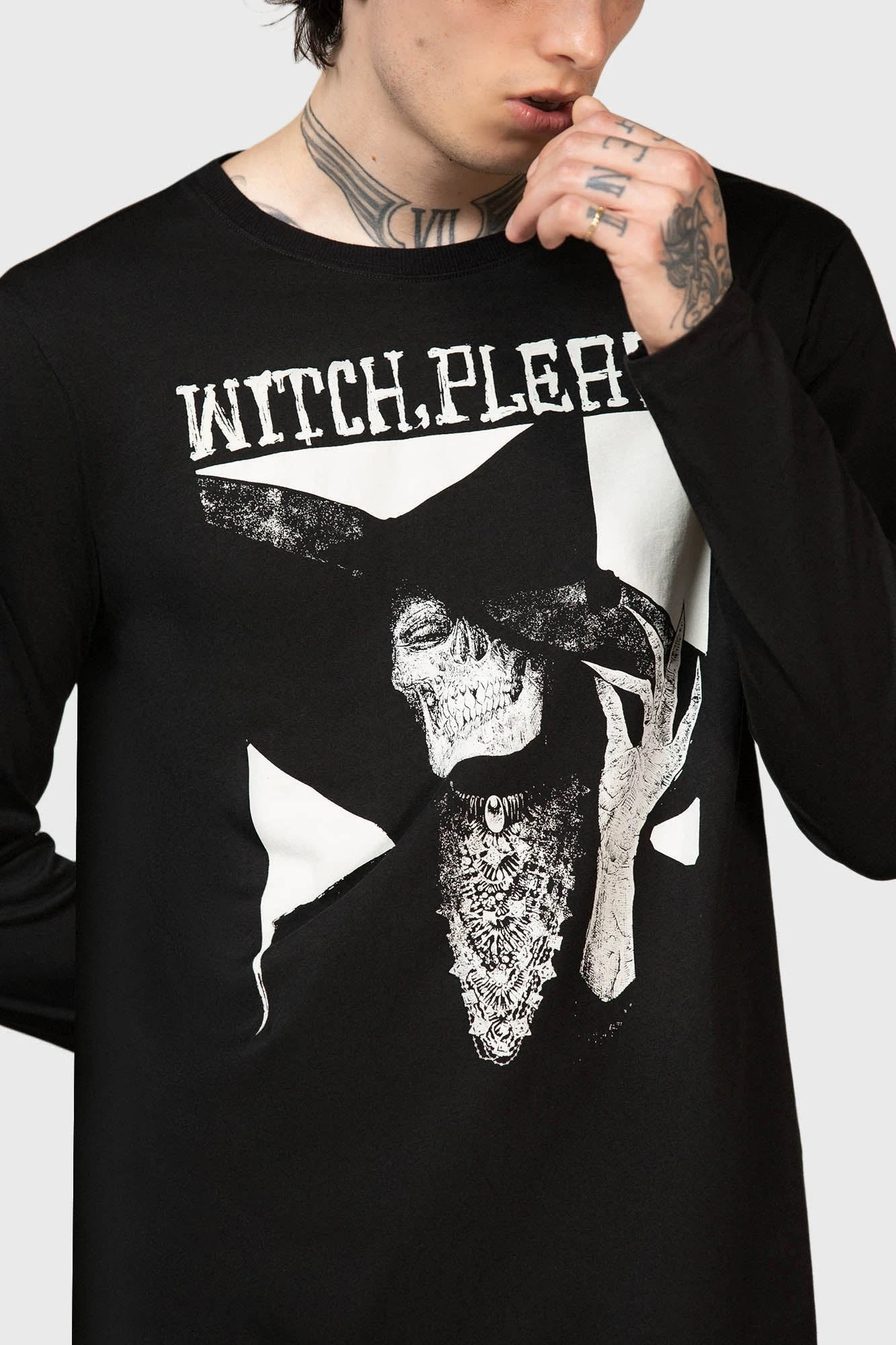 KILLSTAR Wytch Gaze Long Sleeve Top - God Machine Graphic 4 KILLSTAR Wytch Gaze Long Sleeve Top - God Machine Graphic - Image 4