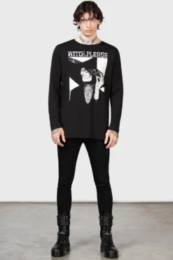 KILLSTAR Wytch Gaze Long Sleeve Top - God Machine Graphic 12 KILLSTAR Wytch Gaze Long Sleeve Top - God Machine Graphic -Kill Star Store WYTCH GAZE LONG SLEEVE TOP MENS D scaled