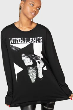 KILLSTAR Wytch Gaze Long Sleeve Top - God Machine Graphic 9 KILLSTAR Wytch Gaze Long Sleeve Top - God Machine Graphic -Kill Star Store WYTCH GAZE LONG SLEEVE TOP W C