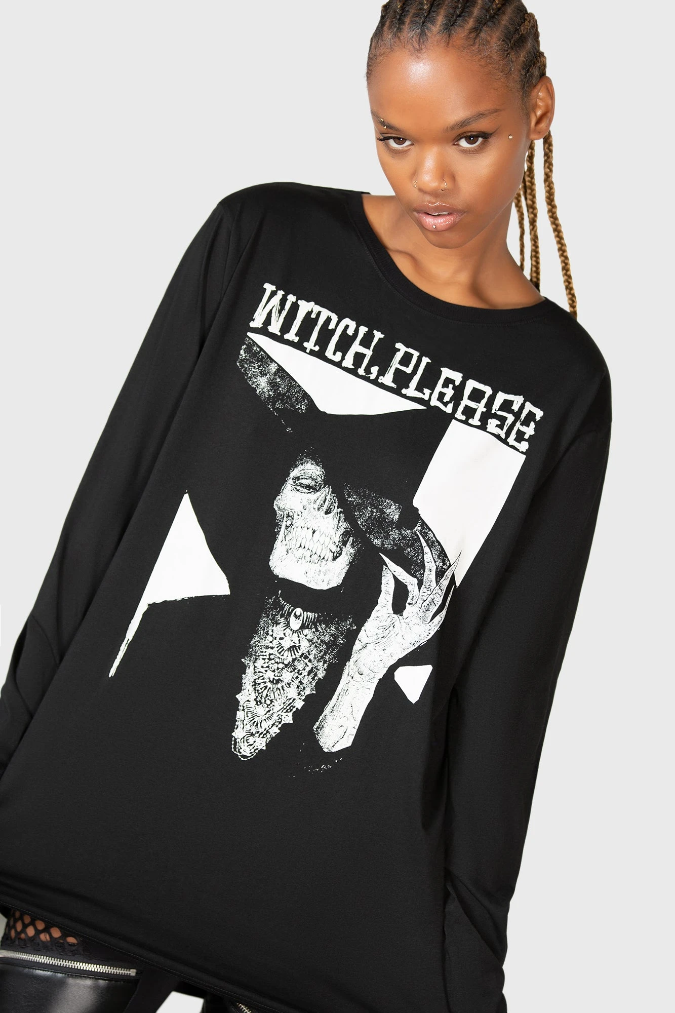 KILLSTAR Wytch Gaze Long Sleeve Top - God Machine Graphic 5 KILLSTAR Wytch Gaze Long Sleeve Top - God Machine Graphic - Image 5