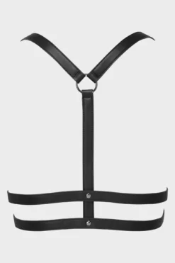 KILLSTAR Wanda Faux Leather Harness - Adjustable Plus Size Statement Piece -Kill Star Store WandaHarness B