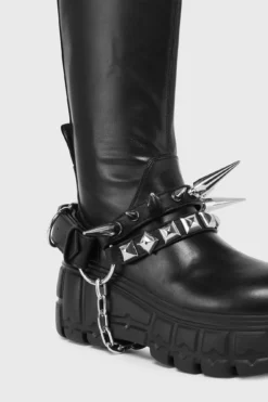 KILLSTAR We R Wicked Spiked & Chained Bootstraps 9 KILLSTAR We R Wicked Spiked & Chained Bootstraps -Kill Star Store WeRWickedBootstrap G