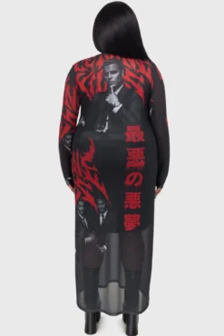 ICE NINE KILLS x Killstar Welcome To Horrorwood Maxi Dress -Kill Star Store Welcome to Horrorwood Maxi Dress PLUS D