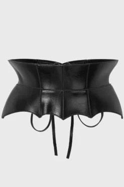 KILLSTAR Wetland Bat Peplum Corset [Plus Size] -Kill Star Store Wetland Bat Peplum Corset PLUS H