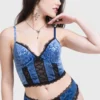 Killstar Corpse Bride Whimsy Flutter Velvet Bra