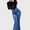 KILLSTAR x Corpse Bride Whimsy Flutter Flares - Velvet Bell Bottoms