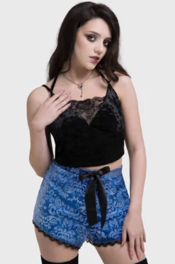 Killstar x Corpse Bride: Whimsy Flutter Velvet Lounge Shorts