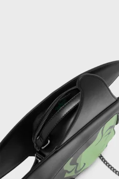 Killstar Wicked Witch Shaped Handbag with 3D Chain Detail -Kill Star Store Wicked Witch Shaped Handbag 3