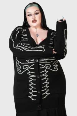 KILLSTAR Your Remains Cardigan [Plus Size] -Kill Star Store YOUR REMAINS CARDIGAN PLUS W D