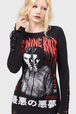 ICE NINE KILLS x KILLSTAR Your Worst Nightmare Mini Dress -Kill Star Store Your Worst Nightmare Mini Dress E